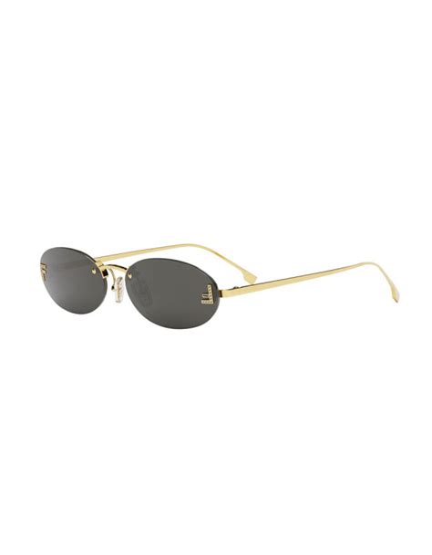 Lunettes de soleil ovales Fendi FE4075US 